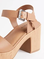 Curved Platform Heel Sandal (WW