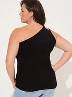 Everyday Rib One Shoulder Cut Out Cami
