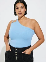 Everyday Rib One Shoulder Cut Out Cami