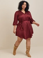 Mini Charm Pullover Belted Dress