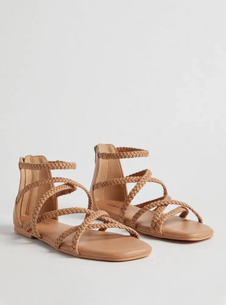 Braided Gladiator Sandal (WW)