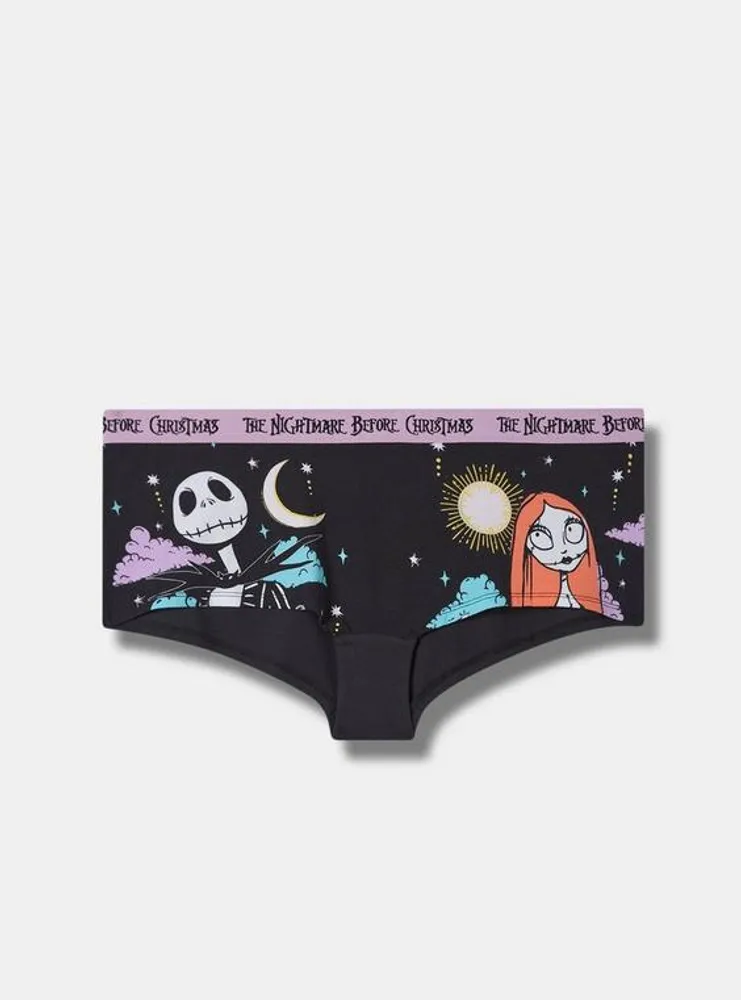 Plus Size - Disney Nightmare Before Christmas Cotton Mid-Rise Cheeky Panty  - Torrid