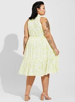 Midi Wash Gauze Tiered Dress