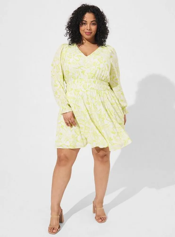 Plus Size - Mini Washable Gauze Tunic Dress - Torrid