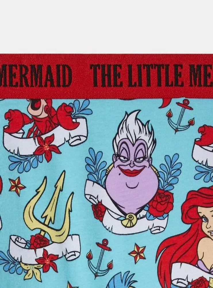 Little Mermaid Cotton Mid Rise Boyshort Panty