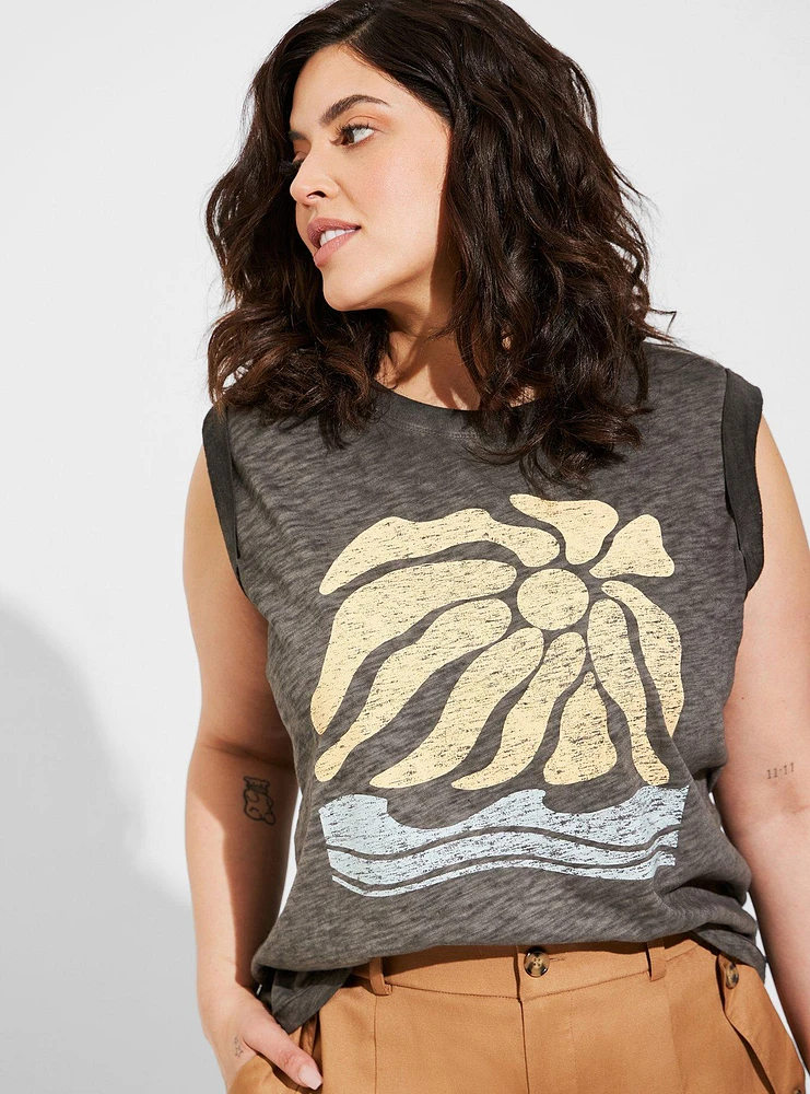 Waves Classic Fit Heritage Slub Crew Neck Tank