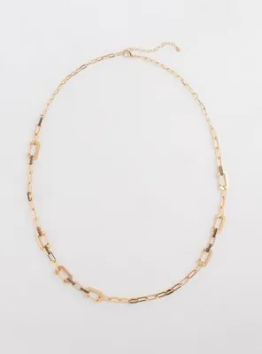 Plus Size - Pave Link Long Necklace  - Torrid