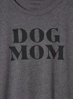 Dog Mom Everyday Signature Jersey Crew Neck Tee