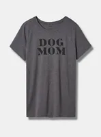 Dog Mom Everyday Signature Jersey Crew Neck Tee