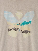 Butterfly Relaxed Fit Cotton Crew Tee