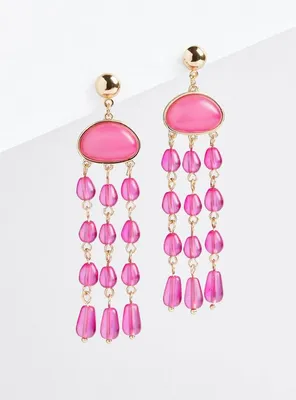 Seaglass Drop Statement Earring