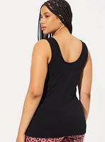 Fitted Super Soft Rib Notch Neck Tank