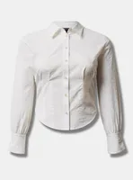 Cotton Crop Button Up Shirt