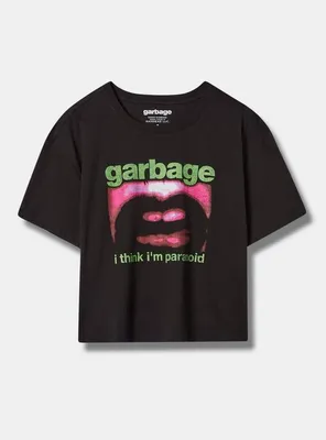 Garbage Relaxed Fit Cotton Crop Crew Tee