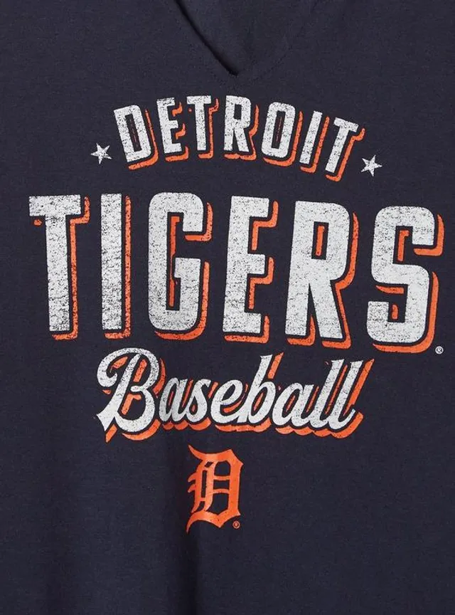 Plus Size - Split Neck Tank - Coton MLB Detroit Tigers - Torrid