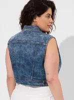 Vintage Stretch Denim Vest