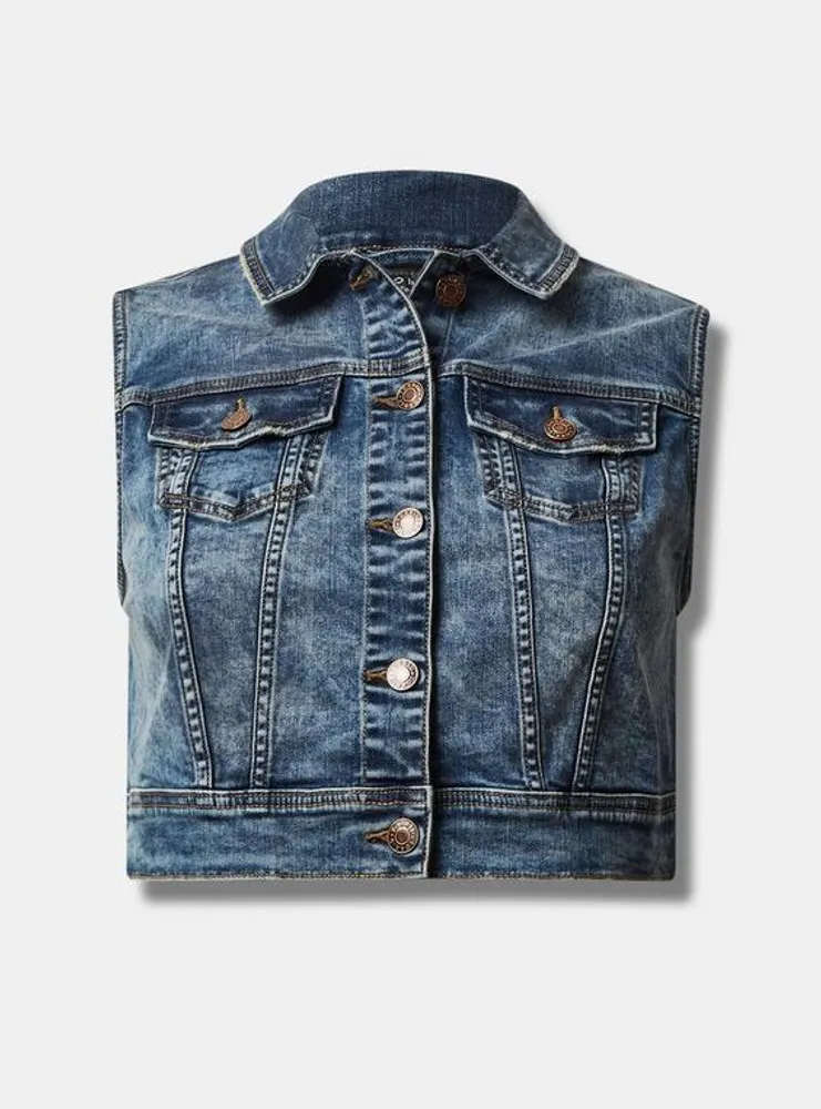 Vintage Stretch Denim Vest