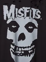 Misfits Relax Fit Cotton Distressed Tunic Tee