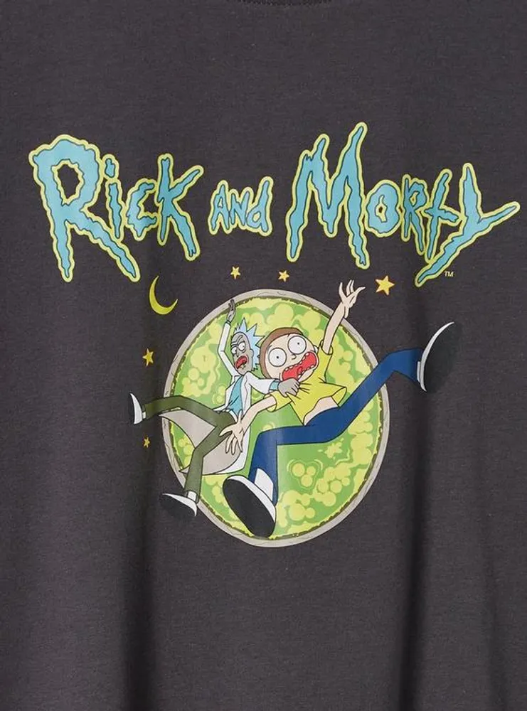 Rick And Morty Classic Fit Cotton Crew Tee