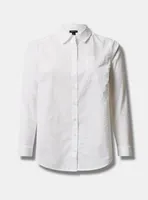 Lizzie Cotton Button-Down Long Sleeve Shirt