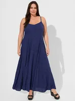 TORRID Maxi Challis Boat Neck Smocked Dress