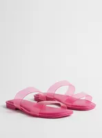 Lucite Strappy Sandal (WW)