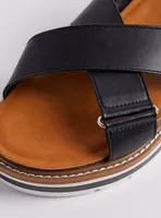 Crisscross Flatform Sandal (WW