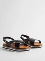 Crisscross Flatform Sandal (WW