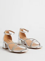 Embellished Block Heel Sandal (WW