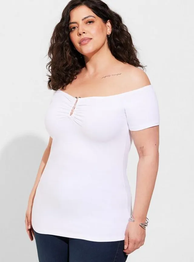 TORRID Foxy Keyhole Sweetheart Tie Top