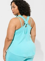 Happy Camper Performance Super Soft Jersey Knot Back Active Tank