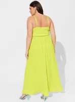 Maxi Plisse Pleated Dress