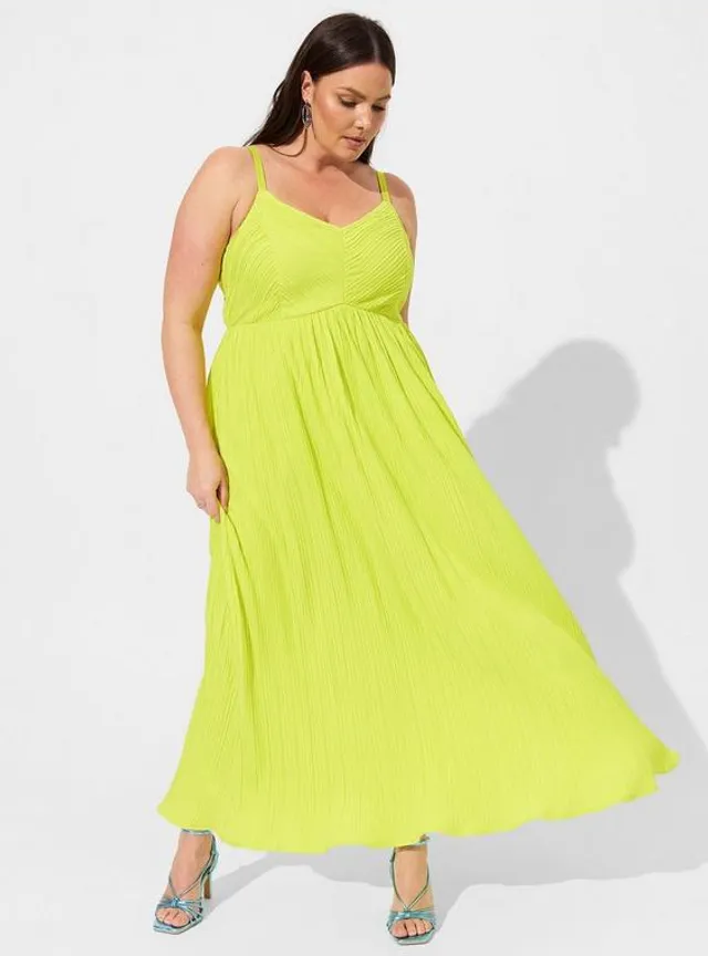 TORRID Midi Chiffon Pleated Dress