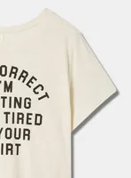 Autocorrect Vintage Cotton Crew Neck Tee