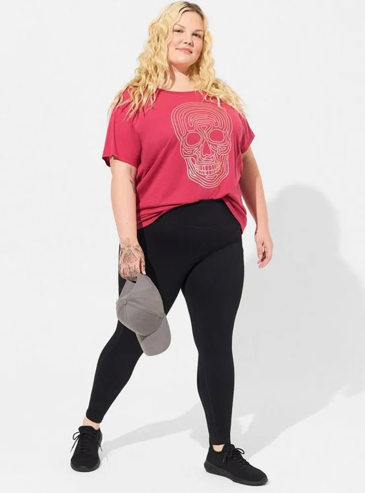 TORRID Super Soft Performance Jersey Full Length Active Legging With Patch  Pocket