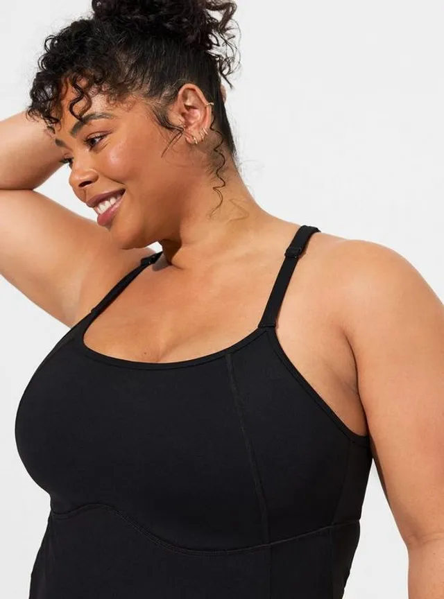 Plus Size - Happy Camper Low-Impact Wireless Strappy Back Active Sports Bra  - Torrid