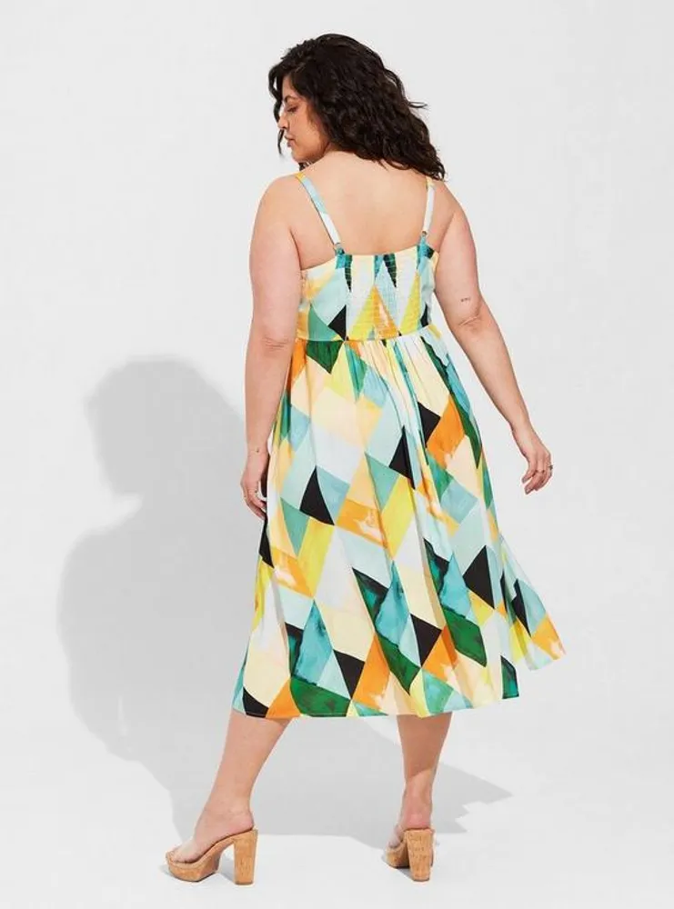 Midi Challis Sleeveless Sundress