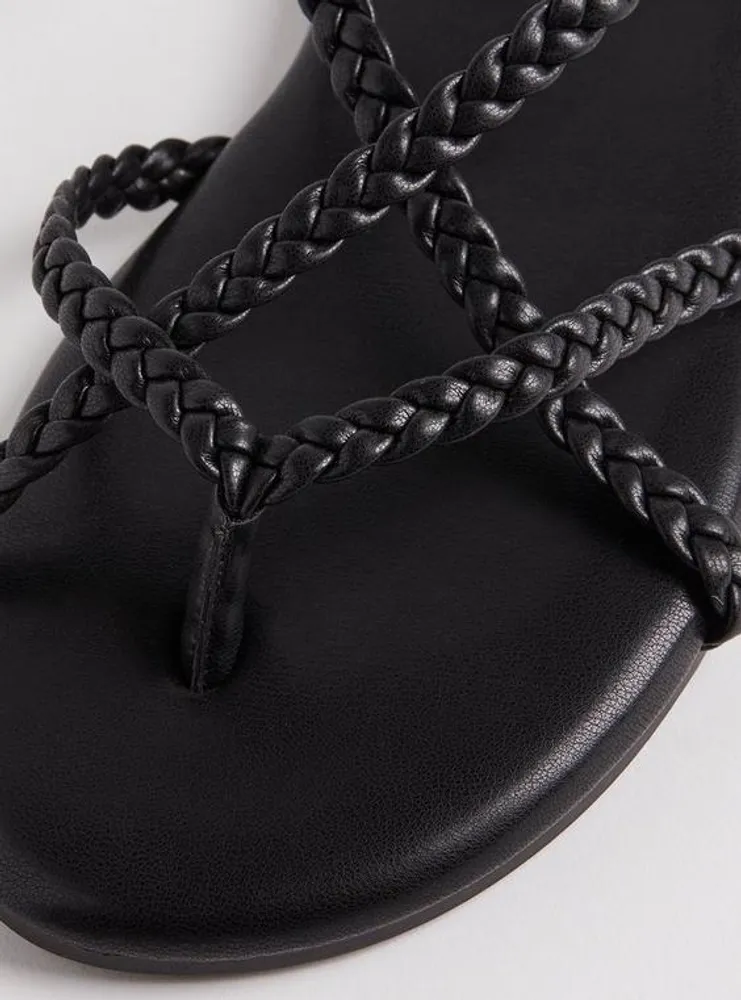 Braided Gladiator Thong Sandal (WW