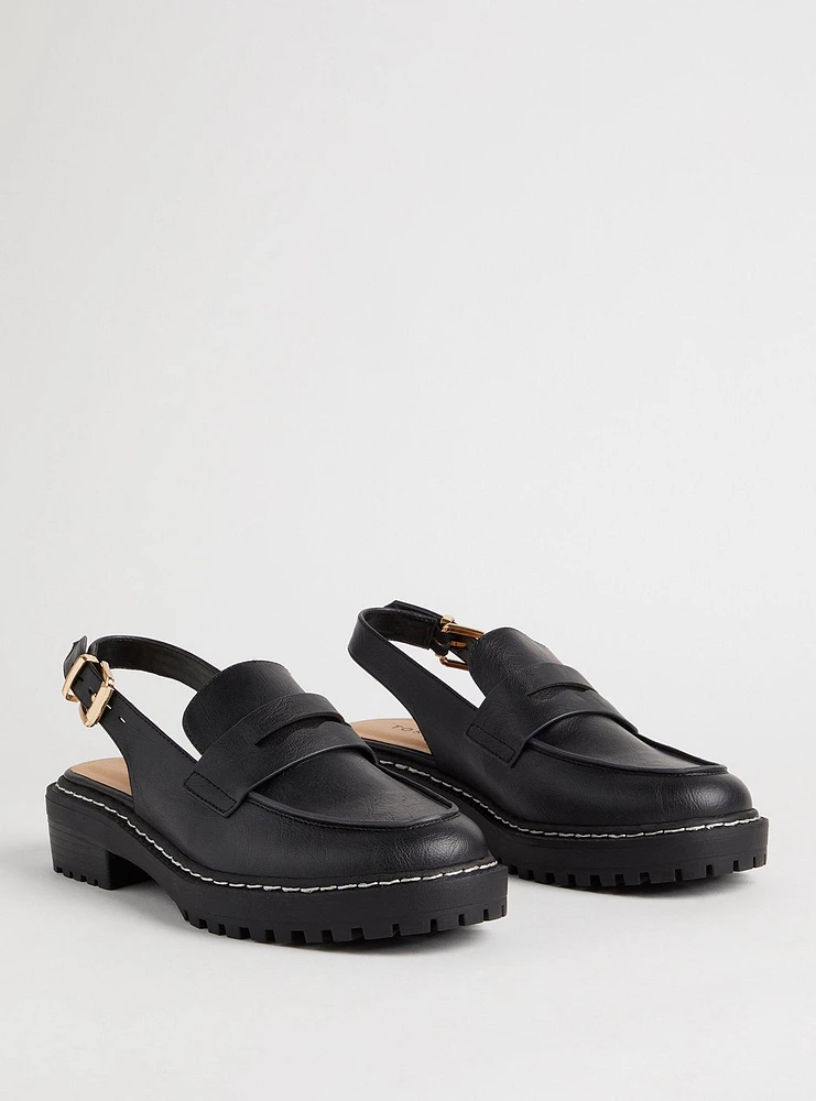 Sling Back Lug Loafer (WW)