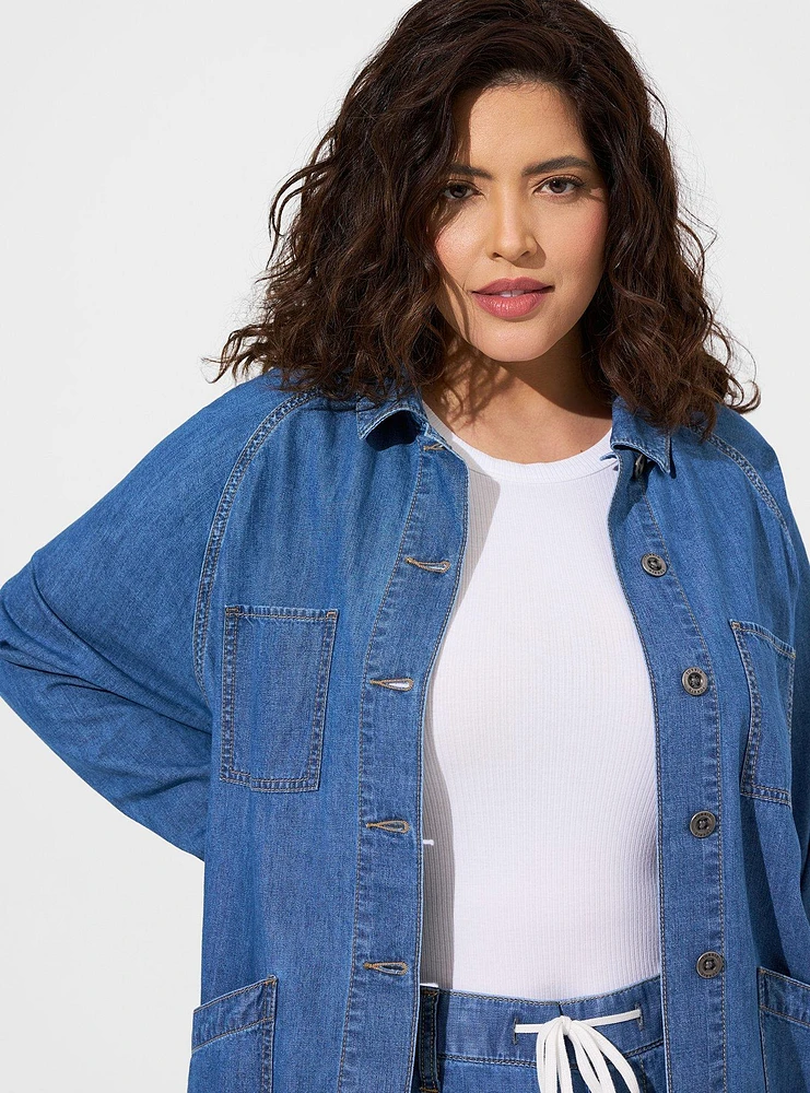 Denim Raglan Chore Jacket