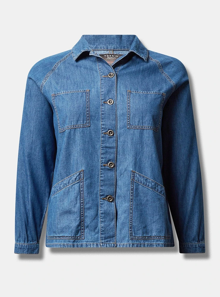 Denim Raglan Chore Jacket