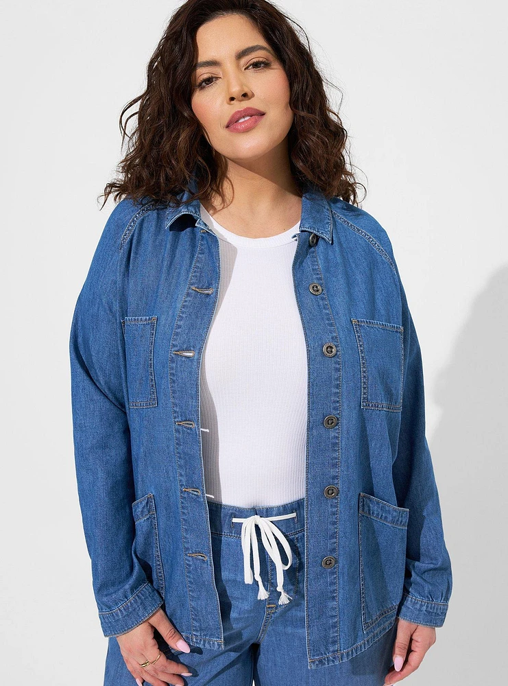 Denim Raglan Chore Jacket