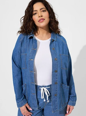 Denim Raglan Chore Jacket