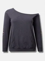 Everyday Fleece Off The Shoulder Long Sleeve Active Sweatshirt