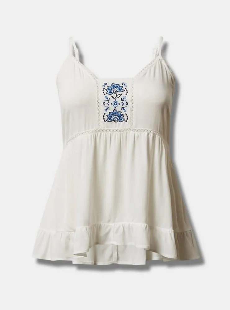 Challis Embroidered Cami