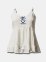 Challis Embroidered Cami