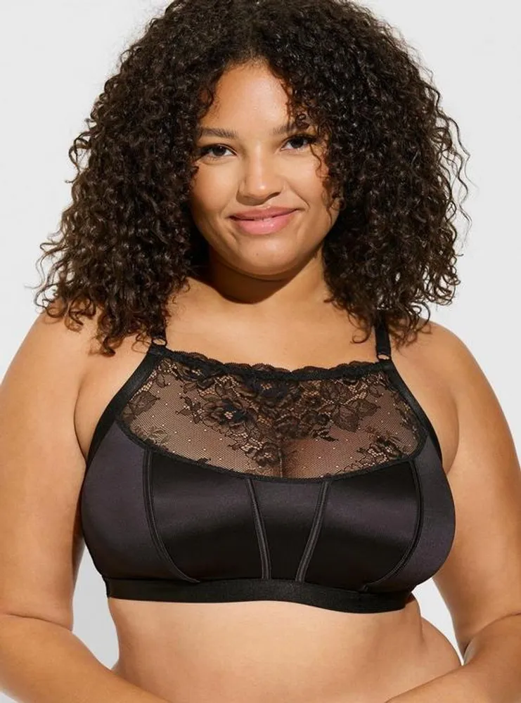 TORRID Retro Lace Bralette Top with High Neck