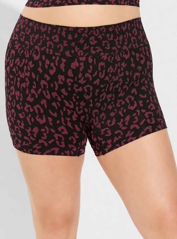 Seamless Jacquard Mid Rise Shortie Panty