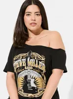 Steve Miller Classic Fit Cotton Off Shoulder Tee