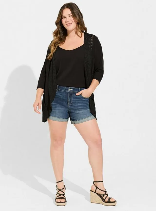 TORRID Fleece Drape Front Jacket